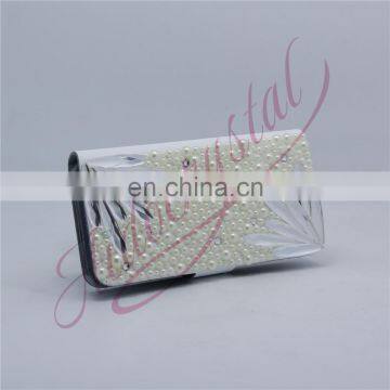 Aidocrystal Pearl Double White Feather Flower Customized Phone Covers for Huawei P9 Lite photo-4