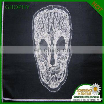 skull lace fabric