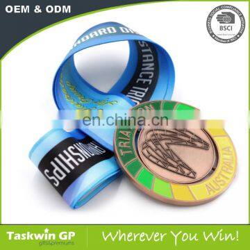 Custom Shape Medals With Soft Enamel Proess , Sublimation Printing Ribbon photo-4