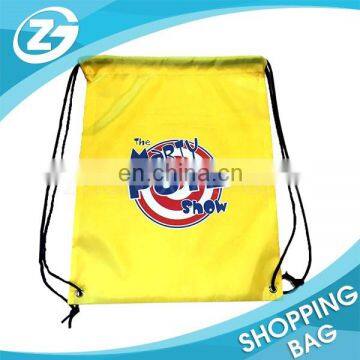 Cheap Cutom Logo Printing Polyester Sports String Bag