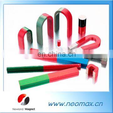 Customized all kinds of U shape and bar AlNiCo magnets for hot sale