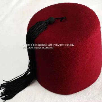 Fez wool cap  / Turkish Cap  / Fez  cap / wool cap  /  Muslim  Wool Cap / Turkey wool cap