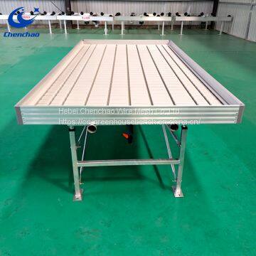 Hydroponic Flood Tray Ebb and Flow Bench in Greenhouse Rolling Table photo-4