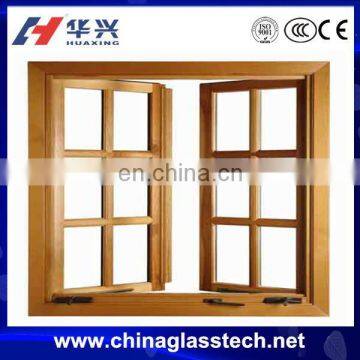 Customized reflective glass modern insulated glass out-opening swing window aluminium frame with glass panel