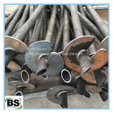 ground screw helix pile for foundation