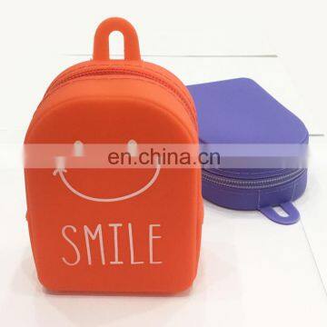 Fancy Hot Sale Backpack Shape Girls Wallet Latest Design Ladies Pouch Animal Printed Coin Case Silicone Coin Purse photo-3