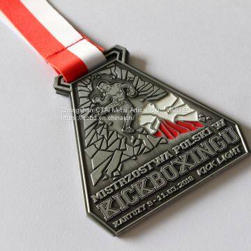 Medal Supplier Custom Metal  Finisher Medal Custom Logo Spinner pumpkin Medal