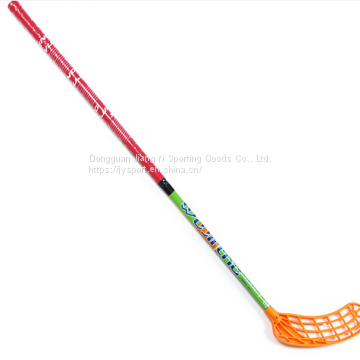 China OEM factory fiberglass floorball  stick custome logo