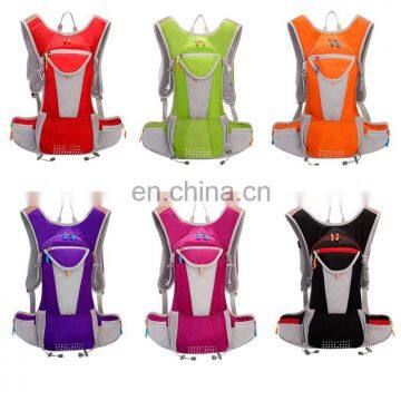 Custom Light Weight Sport Hydration Backpack Running Pack With 2L Water Bladder