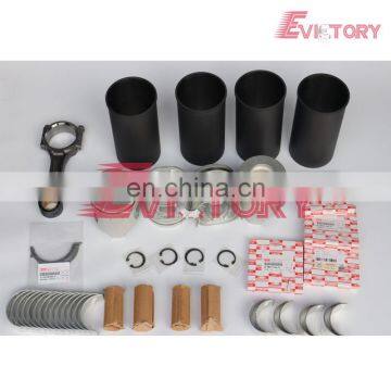 4HK1 4HK1X 4HK1T Piston + ring cylinder sleeve full gasket bearing kit for Hiatch ZX270 excavator