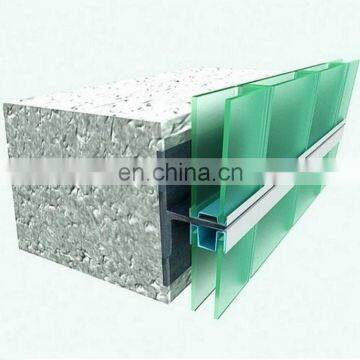 Ice Pattern Ultra Clear U Channel Glass for Curtain Wall Partition Decoration photo-4