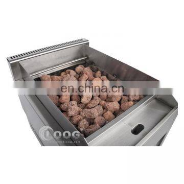 Smokeless Cast Iron Gas Volcanic Rock Grill Lava Rock BBQ Grill With Burners