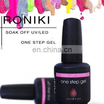 RONIKI Factory Ladys Nail Beauty Gel Polish Popular Color Factory Price One Step Gel Polish photo-3