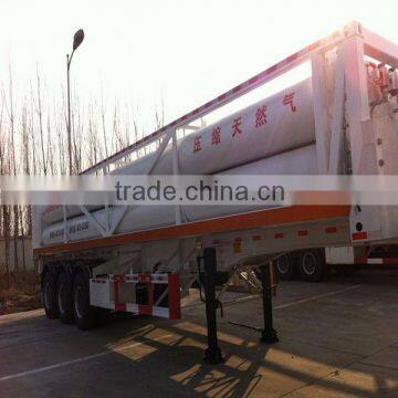 Large filling capacity 20/25Mpa 8 tubes skid container new semi trailer