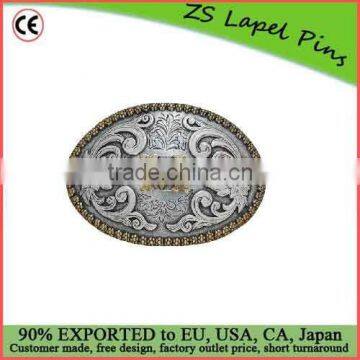 Custom design and logo Oval Initial Buckle