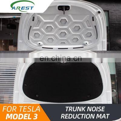 Carest Model3 Front Trunk Soundproof Cotton For Tesla Model 3 Accessories Sound Insulation Cover Shock Plate Hood Protective Pad