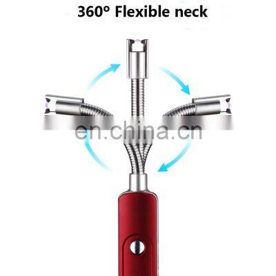 Cheapest Power Safety Switch Flexible Neck Pulsed Arc USB Charging Arc Lighter With Hook photo-5