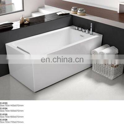 Proway Bathtub indoor GF-3124 Freestanding kaldewei bathtub, diamond bali stone bathtub