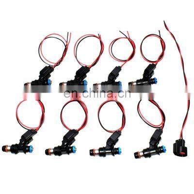 Free Shipping!8X Fuel Injector W/ 9X Pigtail Wire For Cadillac Chevrolet GMC 217-1621 12580681