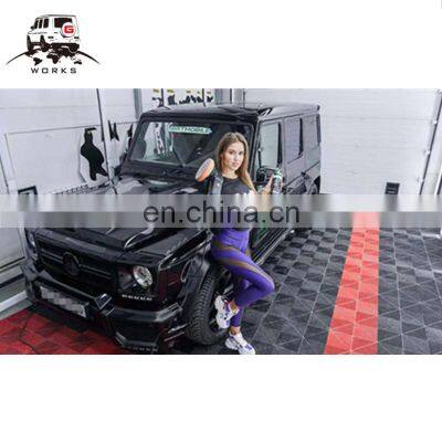 G Class W463 FRP Material Hood Cover Fit for G-wagon W463 G500 G550 G55 G63 G65 Bonnet With B Logo photo-4