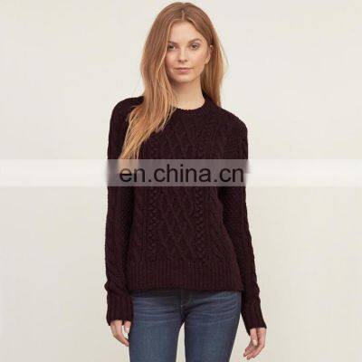 Warm Wool Private Label Knitted Winter Sweater for Women photo-1