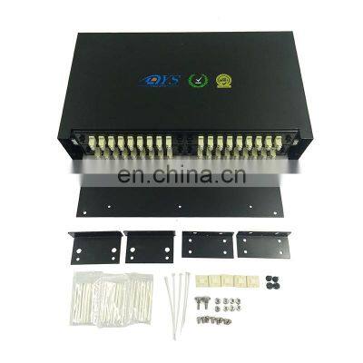 19 Inch Rock Mount ODF 1U 24 Port SC SX Fiber Optic Patch Panel Empty photo-4