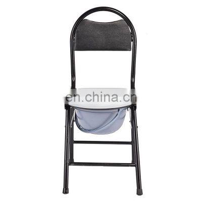 Professional Folding Bedside Toilet Chair Bathroom Chair Commode Wheelchair for Home and Hospital Use photo-2