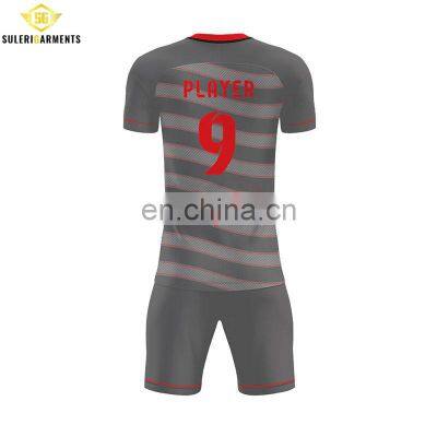 Latest Jersey Designs Soccer Uniform Custom Printing Logo Soccer Team Wear Set photo-2