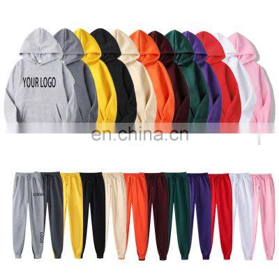 Fitness men's pullover fitness pants jogging men's sportswear sweatshirt men's hoodie suit customization