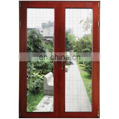 China Suppliers Aluminum Double Glazing Casement Door Screen Door With Mosquito Net