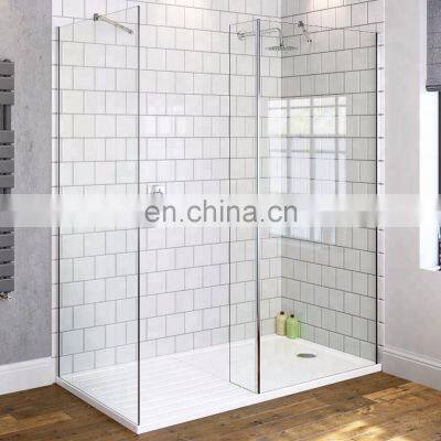 10 mm thickness shower room frameless glass shower door interior screen door