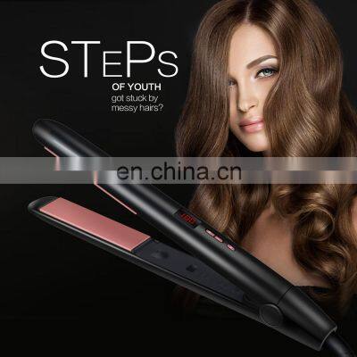 Satisfaction Guaranteed Custom Logo 2 in 1 Electric Pink Ceramic Best Hair Straightener photo-4