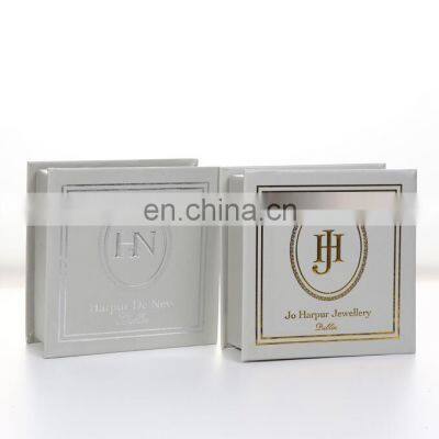 Custom Logo Print Luxury Magnetic Grey Folding Cardboard Bridesmaid Gift paper box with handle