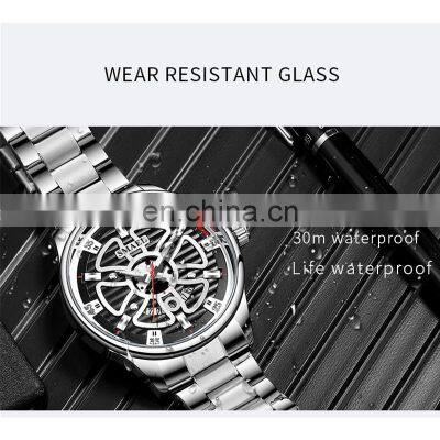 SMAEL 9180 Quartz Watch For Men SMAEL Golden Watches Waterproof Auto Date Male Clock Analog Stainless Steel Watches photo-4