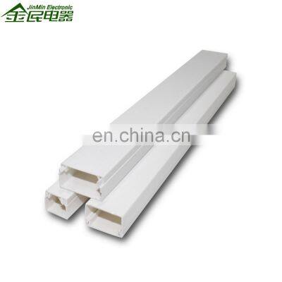 2M 25*16Amm White PVC Good Insulation The Round Type Solid Wring Duct, 0.75mm/1.3mm thickness Cable trunking