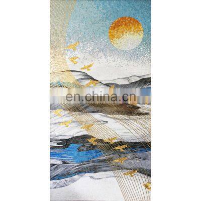 Flower Mexican Mosaic Tile Mural,ceramic Tile Molds Glass Tile Mosaic Mural