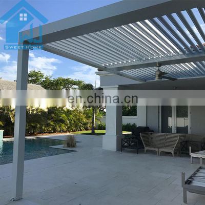 Wall Mounted Decking Louver Roof Garden Gazebo Pergola Outdoor