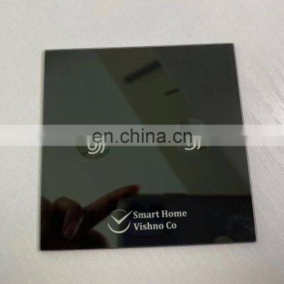Ceramic Fritted Screen Printing Glass for Smart Home Appliances Glass Panel With Concave Point photo-5