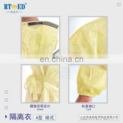 Haidike High Quality and Low Price Isolation Coverall /isolation Gown photo-4