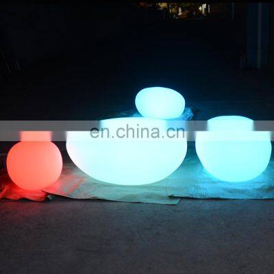 big plastic balls for decorations /Solar multi color solar garden led ball sphere China stone light for holiday decoration