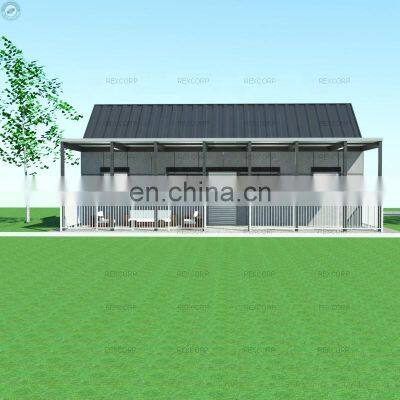 Modern Design Flatpack Container House With Garage Two Bedroom Container House Showroom Granny Flat photo-2