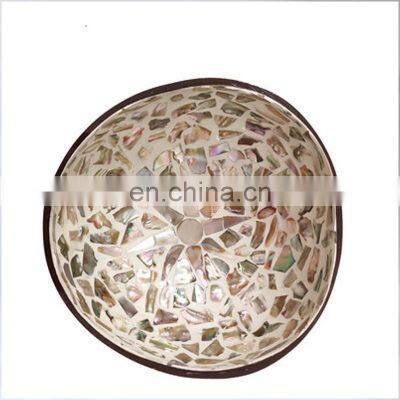 Best Seller Coconut Bowl Brown Mother of Pearl From 100% Natural Salad Bowls Made in Vietnam Manufacturer photo-3