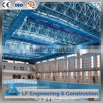 Economical cost long span steel frame structure swimming pool roof