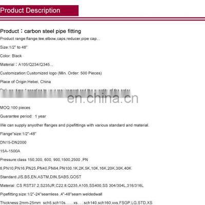 Best Seller Elegant Top Quality Pipe Elbow Tee Reducer Union Flange Carbon Steel Fitting photo-3