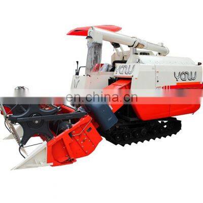 high quality competitive price YAZU DC70+ harvetser chinese combine harvester similar kubota DC70 with lifting chassis