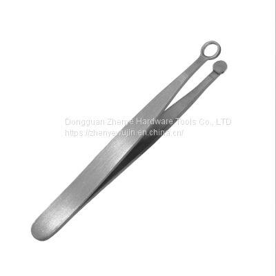 Annular Nose Pore Trimming Artifact Manual Stainless Steel Round Nose Hair Scissors Nose Hair Clip Forceps Men photo-2