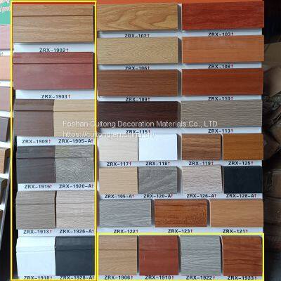 Wood Grain Laminated 9cm MDF Floor Laminate Floor Wooden Composite Corner Line Gray White Black MDF Baseboard photo-5