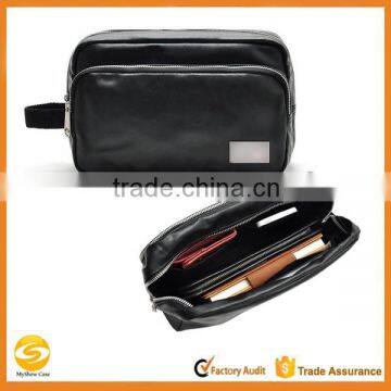 OEM leather toiletry bag for men, mens travel toiletry bag,high quality custom leather toiletry bag for travel