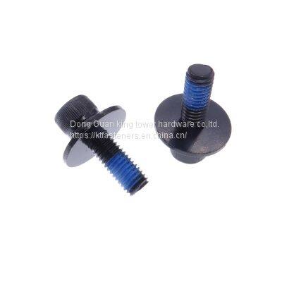 Factory Direct Sales Black Hex Socket Head Nylon Patch 3 Parts Sems Screw photo-3