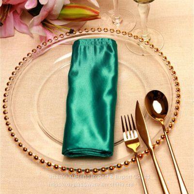 Фабричная оптовая продажа прозрачных стеклянных подложек для тарелок диаметром 13